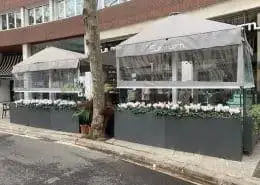 Semon Jardineras fijas con vidrio laminar