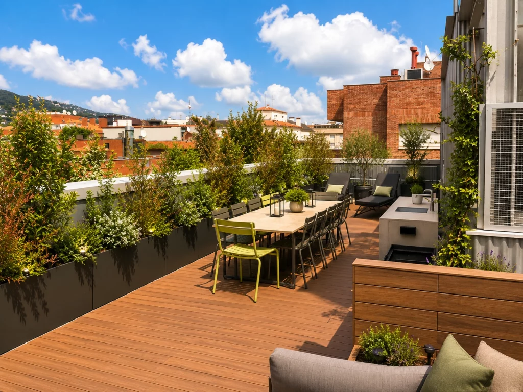 Jardineras a medida para zonas comunes sin obra